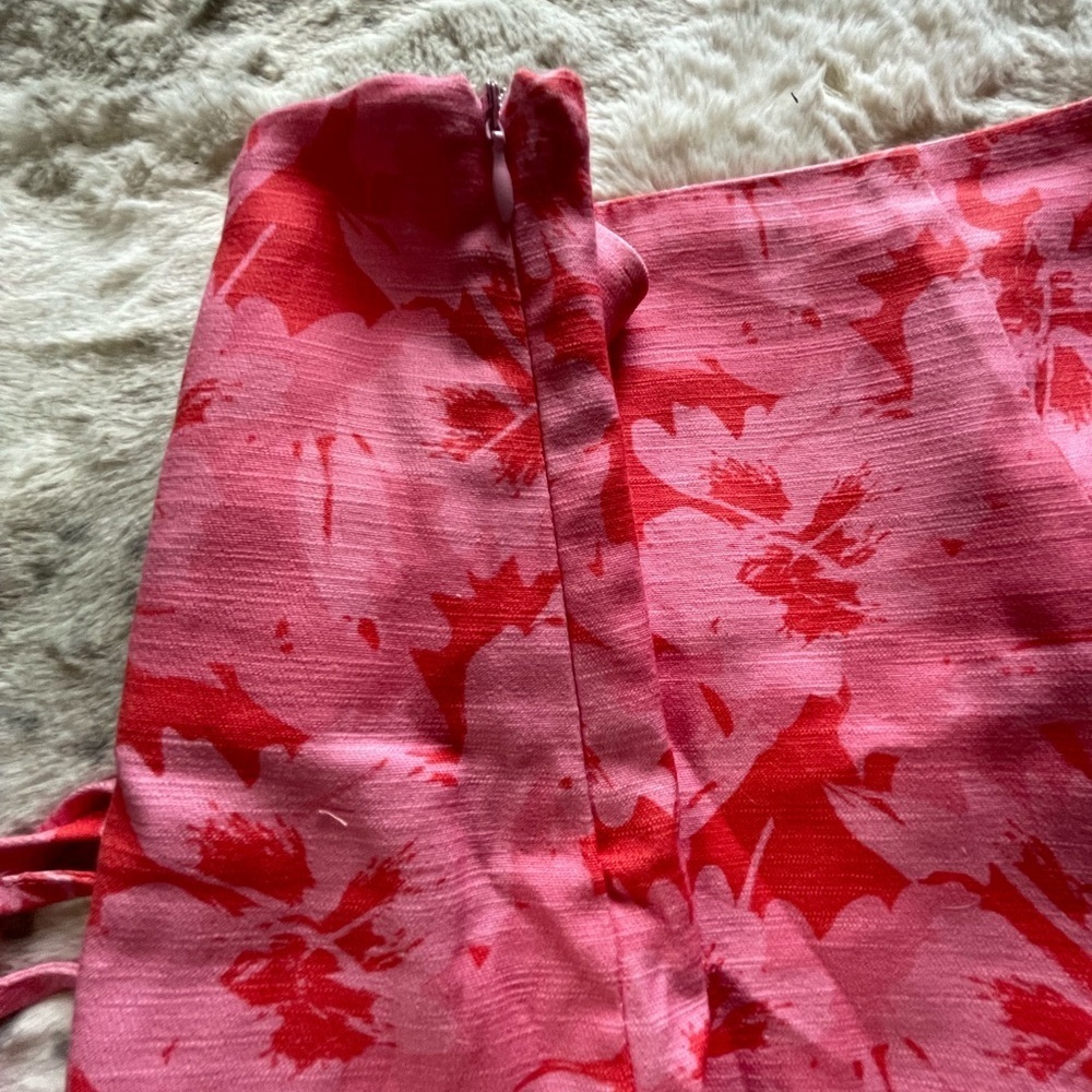 Peppermayo Exclusive - Take A Sip Tie Mini Skirt - Cherry Blossom - Picture 6 of 8